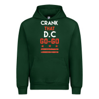 Forest Green vintage washington d.c crank that go go music design gift. t shirt Urban Hoodie - linhVisuals