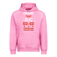 Fuchsia Pink vintage washington d.c crank that go go music design gift. t shirt Urban Hoodie - linhVisuals