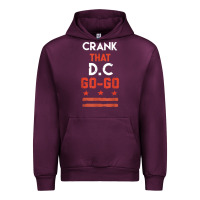 Mauve Wine vintage washington d.c crank that go go music design gift. t shirt Urban Hoodie - linhVisuals
