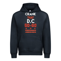 Navy vintage washington d.c crank that go go music design gift. t shirt Urban Hoodie - linhVisuals