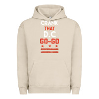 Pigment French Oak vintage washington d.c crank that go go music design gift. t shirt Urban Hoodie - linhVisuals