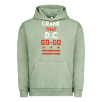 Pigment Oil Green vintage washington d.c crank that go go music design gift. t shirt Urban Hoodie - linhVisuals