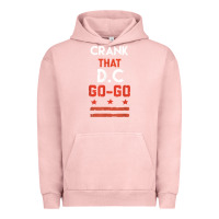 Pigment Salmon vintage washington d.c crank that go go music design gift. t shirt Urban Hoodie - linhVisuals