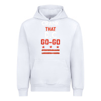 White vintage washington d.c crank that go go music design gift. t shirt Urban Hoodie - linhVisuals