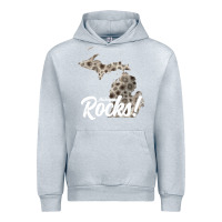Heather Grey great lakes shaped men women petoskey stone michigan rocks pullover ho Urban Hoodie - linhVisuals