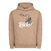 Pigment Burro great lakes shaped men women petoskey stone michigan rocks pullover ho Urban Hoodie - linhVisuals