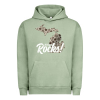 Pigment Oil Green great lakes shaped men women petoskey stone michigan rocks pullover ho Urban Hoodie - linhVisuals