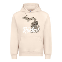 Sandshell great lakes shaped men women petoskey stone michigan rocks pullover ho Urban Hoodie - linhVisuals