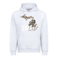 White great lakes shaped men women petoskey stone michigan rocks pullover ho Urban Hoodie - linhVisuals