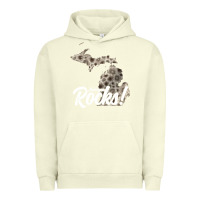 Pigment Pistachio great lakes shaped men women petoskey stone michigan rocks pullover ho Urban Hoodie - linhVisuals