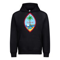 Black guam coat of arms souvenir gift flag chamorro t shirt Urban Hoodie - linhVisuals