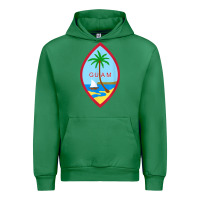 Emerald guam coat of arms souvenir gift flag chamorro t shirt Urban Hoodie - linhVisuals