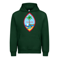 Forest Green guam coat of arms souvenir gift flag chamorro t shirt Urban Hoodie - linhVisuals