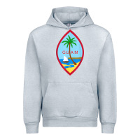 Heather Grey guam coat of arms souvenir gift flag chamorro t shirt Urban Hoodie - linhVisuals