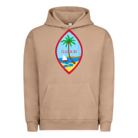 Pigment Burro guam coat of arms souvenir gift flag chamorro t shirt Urban Hoodie - linhVisuals