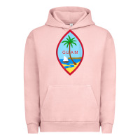 Pigment Salmon guam coat of arms souvenir gift flag chamorro t shirt Urban Hoodie - linhVisuals