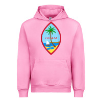 Fuchsia Pink guam coat of arms souvenir gift flag chamorro t shirt Urban Hoodie - linhVisuals