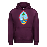 Mauve Wine guam coat of arms souvenir gift flag chamorro t shirt Urban Hoodie - linhVisuals