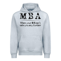 Heather Grey mba graduation gifts when your bs can't take you further Urban Hoodie - linhVisuals