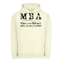 Pigment Pistachio mba graduation gifts when your bs can't take you further Urban Hoodie - linhVisuals