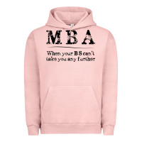 Pigment Salmon mba graduation gifts when your bs can't take you further Urban Hoodie - linhVisuals