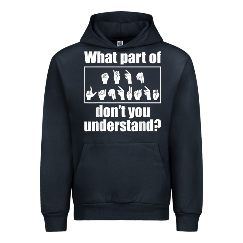 Funny Sign Language Gift Men Women Hand Symbol Interpreter T Shirt Urban Hoodie by linhVisuals | Teevron