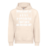 Sandshell funny sign language gift men women hand symbol interpreter t shirt Urban Hoodie - linhVisuals