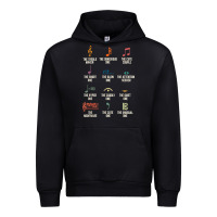Black musical notes symbol definition   humor musician t shirt Urban Hoodie - linhVisuals
