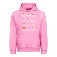 Fuchsia Pink musical notes symbol definition   humor musician t shirt Urban Hoodie - linhVisuals