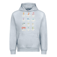 Heather Grey musical notes symbol definition   humor musician t shirt Urban Hoodie - linhVisuals