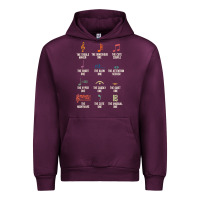 Mauve Wine musical notes symbol definition   humor musician t shirt Urban Hoodie - linhVisuals