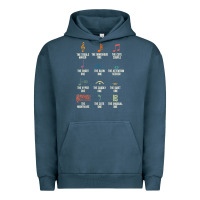 Pigment Midnight Navy musical notes symbol definition   humor musician t shirt Urban Hoodie - linhVisuals