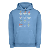 Pigment Pebble Blue musical notes symbol definition   humor musician t shirt Urban Hoodie - linhVisuals