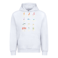 White musical notes symbol definition   humor musician t shirt Urban Hoodie - linhVisuals