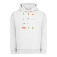 Pigment Lunar Rock musical notes symbol definition   humor musician t shirt Urban Hoodie - linhVisuals