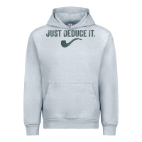 Heather Grey just deduce it funny sherlock holmes detective raglan baseball tee Urban Hoodie - linhVisuals