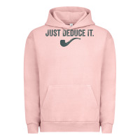Pigment Salmon just deduce it funny sherlock holmes detective raglan baseball tee Urban Hoodie - linhVisuals