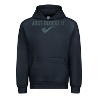 Navy just deduce it funny sherlock holmes detective raglan baseball tee Urban Hoodie - linhVisuals