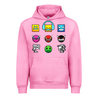 Fuchsia Pink geometry dash insane Urban Hoodie - linhVisuals