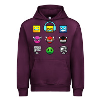 Mauve Wine geometry dash insane Urban Hoodie - linhVisuals