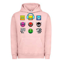 Pigment Salmon geometry dash insane Urban Hoodie - linhVisuals