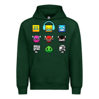 Forest Green geometry dash insane Urban Hoodie - linhVisuals