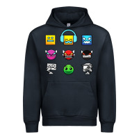 Navy geometry dash insane Urban Hoodie - linhVisuals