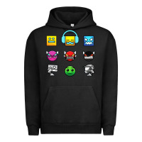 Pigment Black geometry dash insane Urban Hoodie - linhVisuals