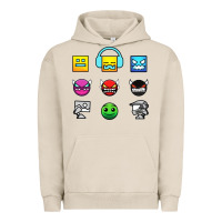 Pigment French Oak geometry dash insane Urban Hoodie - linhVisuals