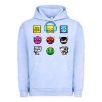Pigment Grape Ice geometry dash insane Urban Hoodie - linhVisuals