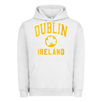 Pigment Lunar Rock womens dublin ireland varsity style shamrock green with amber print v Urban Hoodie - linhVisuals