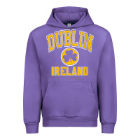 Tulip womens dublin ireland varsity style shamrock green with amber print v Urban Hoodie - linhVisuals
