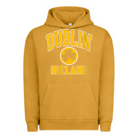 Pigment Peanut Butter womens dublin ireland varsity style shamrock green with amber print v Urban Hoodie - linhVisuals