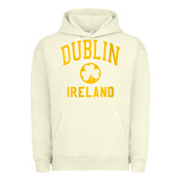 Pigment Pistachio womens dublin ireland varsity style shamrock green with amber print v Urban Hoodie - linhVisuals